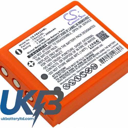 HBC Radiomatic Micron 5 Compatible Replacement Battery