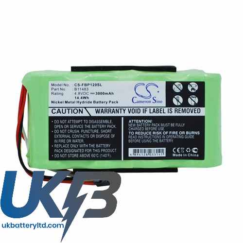 FLUKE Fluke123 FirmwarebelowV2.0 Compatible Replacement Battery