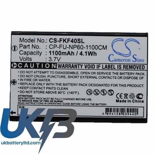 FALK CPF-1035 CP-FU-NP60-1100CM CROSS IBEX 30 Compatible Replacement Battery