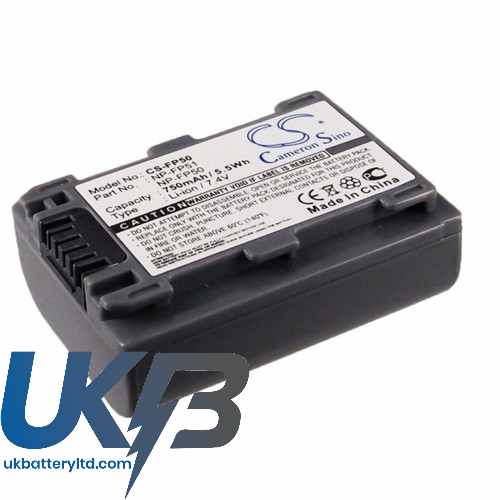 Sony NP-FP30 NP-FP50 NP-FP51 DCR-30 DCR-DVD103 DCR-DVD105 Compatible Replacement Battery