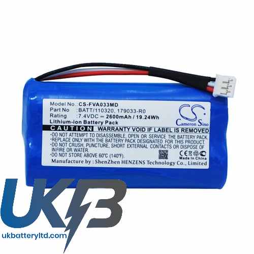 Fresenius 179033-R0 BATT/110320 Infusionspump Volumat Agilia Compatible Replacement Battery