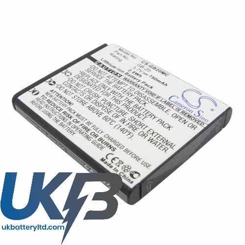 GE GB 20 Compatible Replacement Battery