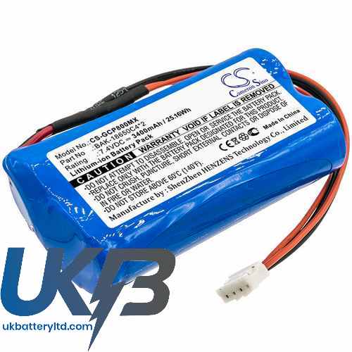 G-CARE BAK-18650C4*2 Compatible Replacement Battery