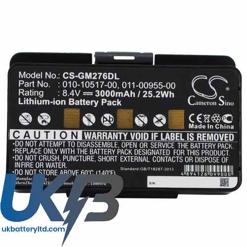 GARMIN 011 00955 00 Compatible Replacement Battery