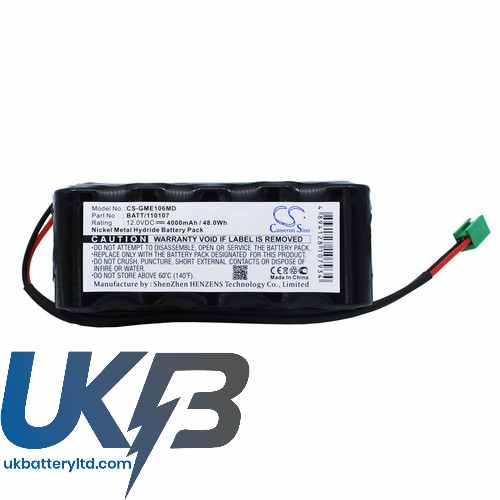 GE Eagle Monitor 1006 Compatible Replacement Battery