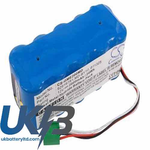 Hellige Monitor Dash 2000 Compatible Replacement Battery