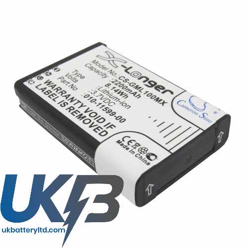 Garmin 010-11599-00 010-11654-03 E1GR E1GRVIRBELITE E2GR Compatible Replacement Battery