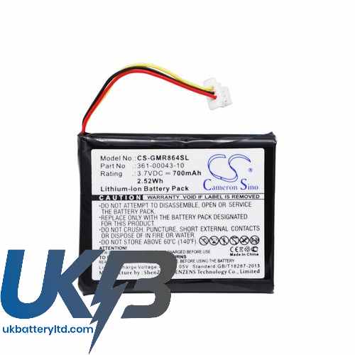 GARMIN 010 11864 00 Compatible Replacement Battery