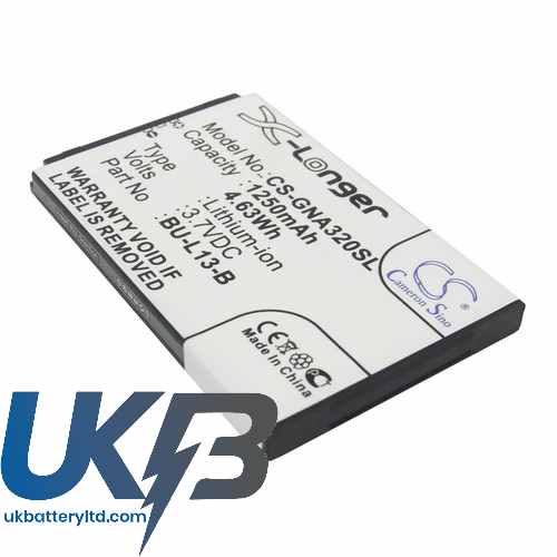 GIONEE BU-L13-B A320 A350 W360 Compatible Replacement Battery