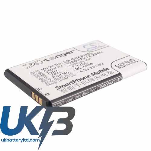 GIONEE A800 Compatible Replacement Battery
