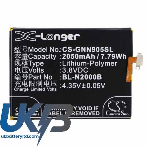 GIONEE GN9005 Compatible Replacement Battery