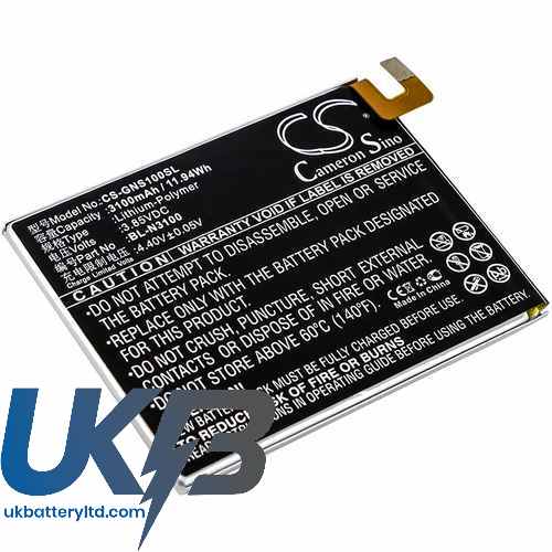 GIONEE Elife S10C Dual SIM Compatible Replacement Battery