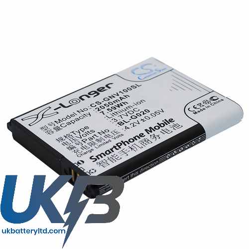 GIONEE BL-G020 A326 A809 GN787 Compatible Replacement Battery