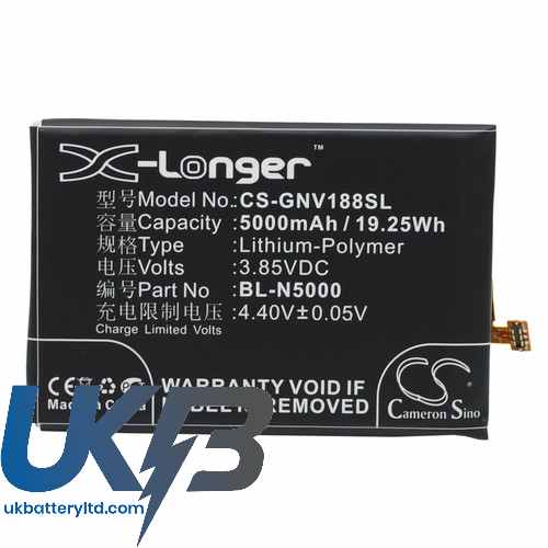 GIONEE BL-N5000 V188 V188S Compatible Replacement Battery