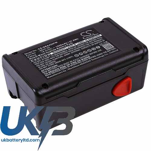 Gardena 8834-20 648844 648872 Heckenschere EasyCut 42 Accu Compatible Replacement Battery