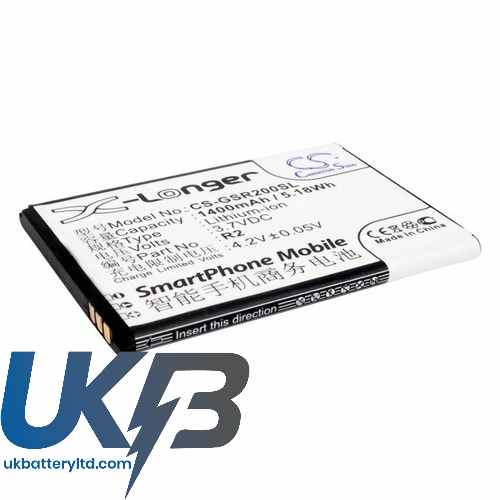 Gsmart R2 Roma Compatible Replacement Battery