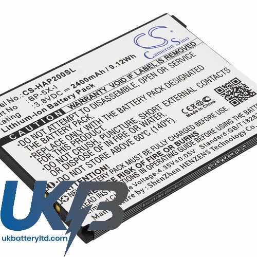 HIGHSCREEN Pure F Compatible Replacement Battery