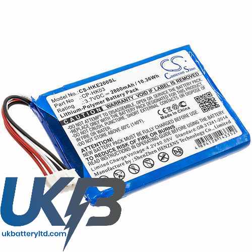 Harman/Kardon CP-HK03 Compatible Replacement Battery