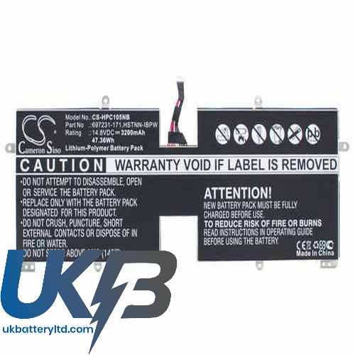 Compatible Battery For HP PWO4XL CS HPC105NB