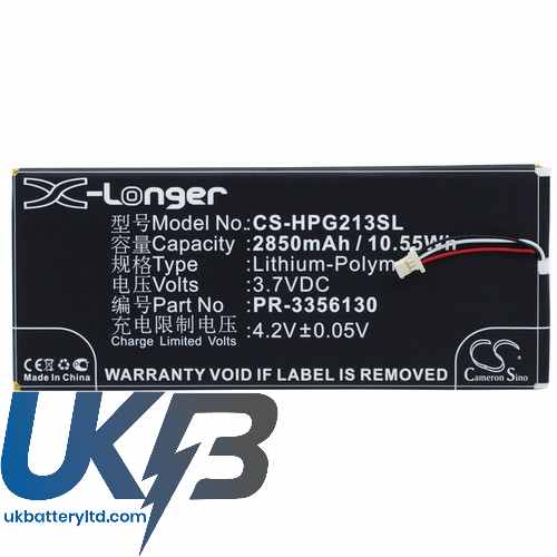 Compatible Battery For HP PR 3356130 CS HPG213SL