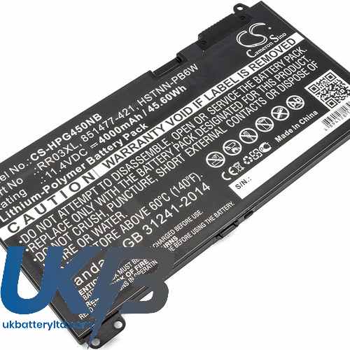 Compatible Battery For HP ProBook 470 G4 CS HPG450NB