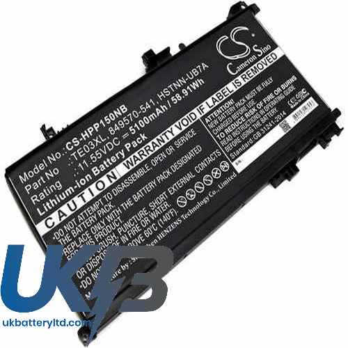 HP OMEN 15-AX013NF Compatible Replacement Battery