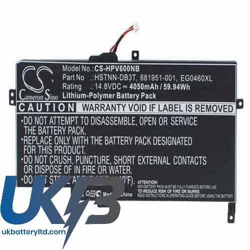 HP Envy 6-1180CA Compatible Replacement Battery