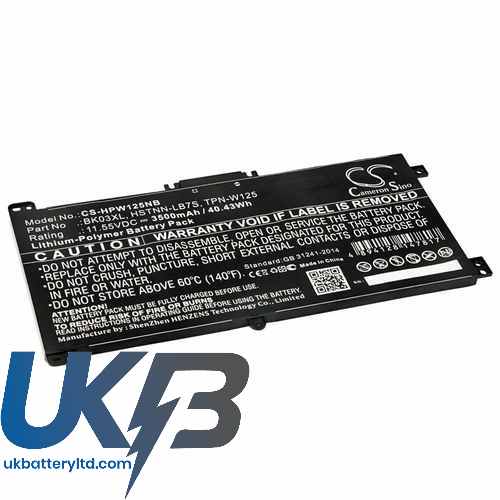 Compatible Battery For HP PAVILION X360 14-BA040TX CS HPW125NB