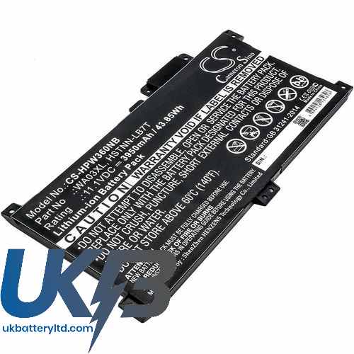 Compatible Battery For HP Pavilion X360 15BR001NIA CS HPW360NB