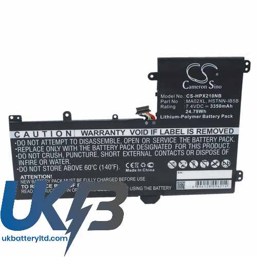 Hp 721895-2C1 721895-421 722231-001 Slatebook 101 101" X2 10-10-H010Nr Compatible Replacement Battery
