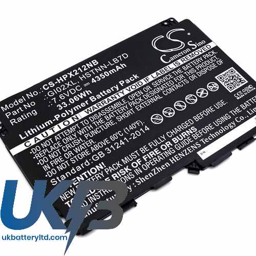 HP HSTNN LB7D Compatible Replacement Battery