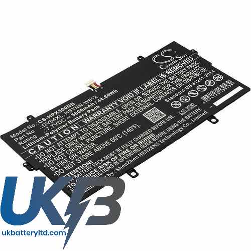Compatible Battery For HP X9U51LT CS HPX300NB