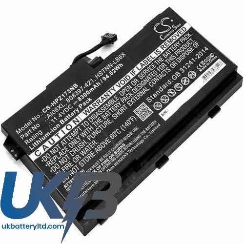 HP ZBook 17 G3 Workstation Compatible Replacement Battery