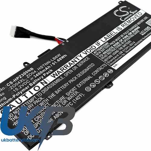 HP ZO04 Compatible Replacement Battery