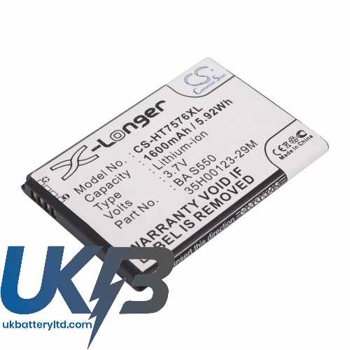 HTC 35H00123 29M Compatible Replacement Battery