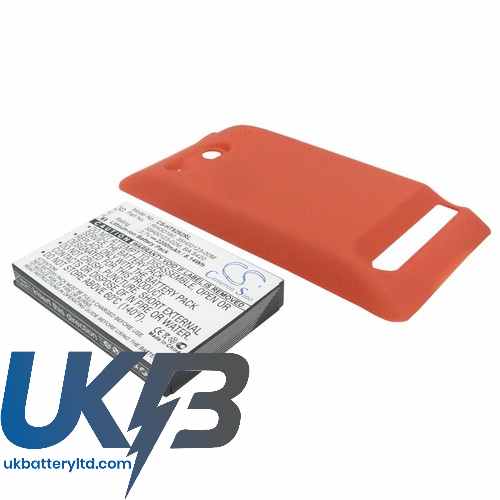 HTC Supersonic Extended With Red Back Cover Compatible Replacement Battery