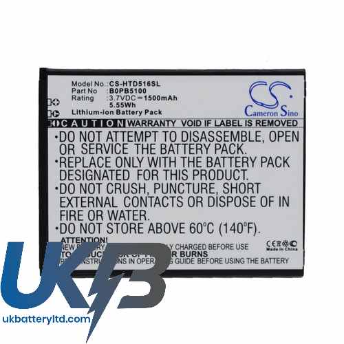 HTC 5360570 Compatible Replacement Battery