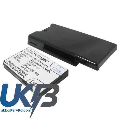 HTC 35H00125-07M BA S360 TOPA160 T5353 Topaz 100 Touch Diamond 2 Compatible Replacement Battery