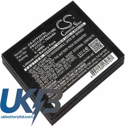 HiTi PB231(2ICP5/31/48) Compatible Replacement Battery