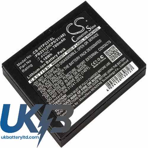 HiTi PB231 Compatible Replacement Battery