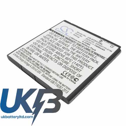 HTC X310E Compatible Replacement Battery
