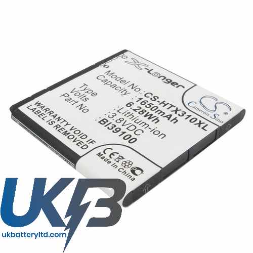 HTC X315 Compatible Replacement Battery