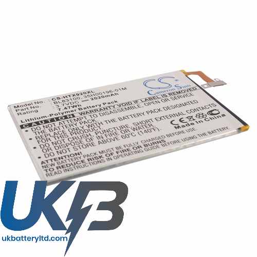 HTC DLX Compatible Replacement Battery