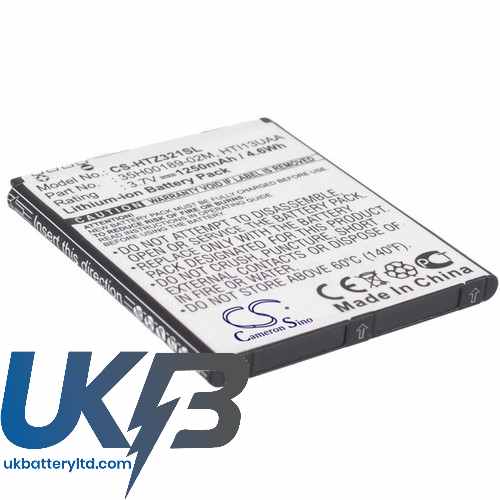 HTC Z321e Compatible Replacement Battery