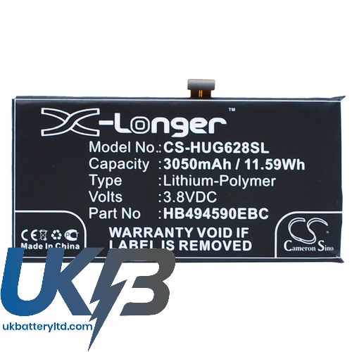 HUAWEI PLK UL00 Compatible Replacement Battery