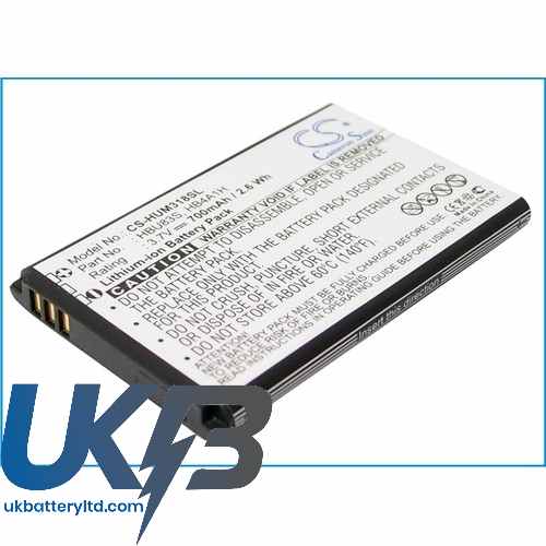 AT&T HBU83S Compatible Replacement Battery