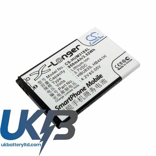 AT&T HB4A1H Compatible Replacement Battery