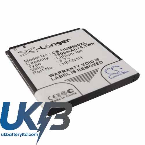 HUAWEI Ascend Y220T Compatible Replacement Battery