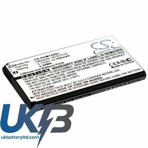 HUAWEI BTR7519 Compatible Replacement Battery