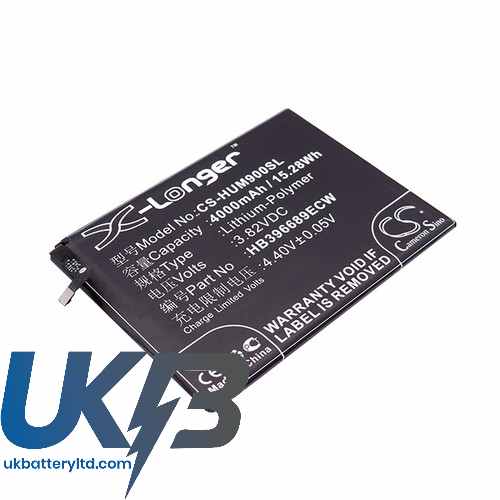 HUAWEI MHA L09 Compatible Replacement Battery